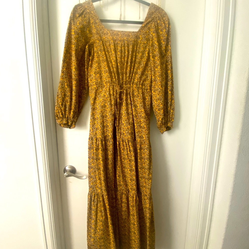 Christy Dawn cotton tiered prairie dress XS